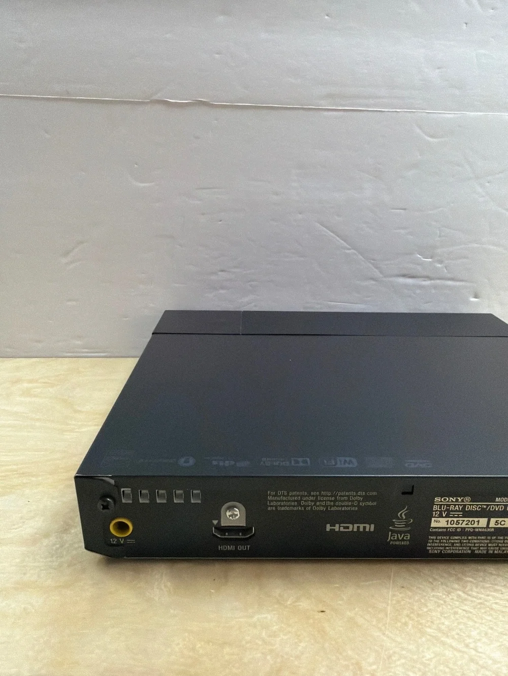 Sony BDP-S2500 Blu-ray DVD Player with Remote Power Adapter & Movies Bundle